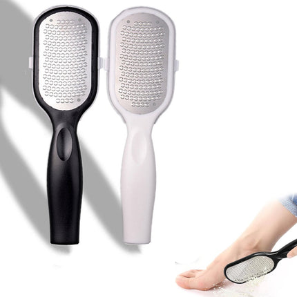 Professional Foot File - 2 Pieces - Callus File - Callus Rasp - Callus Shaver - Professional Callus Removers - Pedicure - Callus Rasp - Ergonomic Design - Stainless Steel - For Wet and Dry Use - Foot Care Callus - Callus Remover - Black and White.