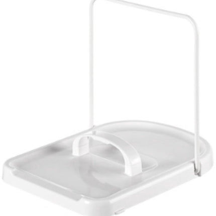 Pot lid holder - Foldable pot lid holder - Lid holder - Lid storage rack - Scratch and rust free - Adjustable - pot lid holder - durable cooking spoon holder - kitchen lid holder.