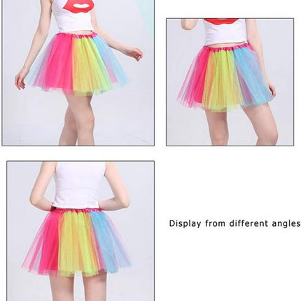 Skirt - Princess Dress - Rainbow Tutu - Colored Tulle Skirt - Rainbow Tutu Skirt - Princess Fancy Dress - Carnival Costumes - Fancy Dress - Girl - for Carnival /Party /Holiday /Halloween /Christmas Gifts.