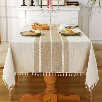 Tablecloth - 140x300cm - Luxury Stylish Oilcloth - Beautiful Protecttable - Water-repellent Tablecloth - Anti-Slip Oilcloth - Heat-resistant Tablecloths - Cotton Tablecloth.