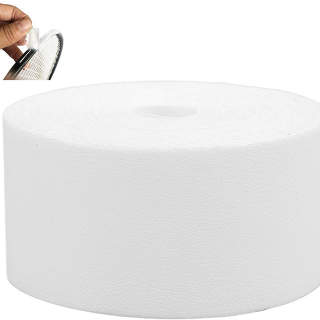 Tennis - Professional Tennis Racket Head Protection Tape - Thickened Racket Protection Tape - Frame Protector - Racket Accessories - Soft - Prevent paint from peeling - Universal - for Tennis/ Badminton/ Squash - 3.5cm x 5m - White.