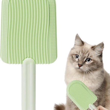 Pet Beauty Comb - Hair Remover - Pet Brush - Cat Comb - Dog Comb - Remove Floating Hair - Cat Hair Remover - Cleanable Floating Hair - Universal - For Cat And Dog - Remove Tangled Hair - Light Green - 1 Piece.