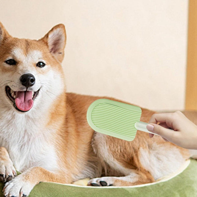 Pet Beauty Comb - Hair Remover - Pet Brush - Cat Comb - Dog Comb - Remove Floating Hair - Cat Hair Remover - Cleanable Floating Hair - Universal - For Cat And Dog - Remove Tangled Hair - Light Green - 1 Piece.