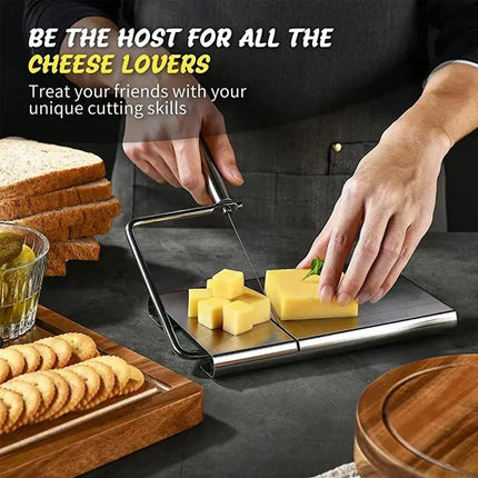 Cheese slicer young cheese - OUCONGK Cheese slicer stainless steel wire butter bread sandwich Cheese slicer young cheese.