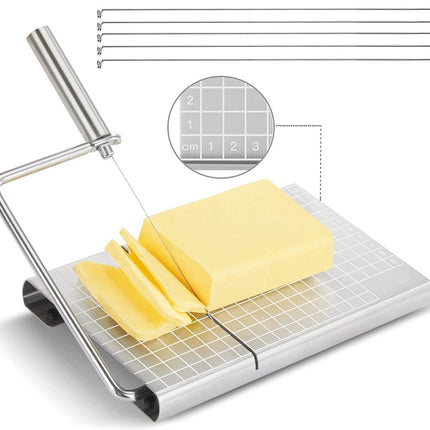 Cheese slicer young cheese - OUCONGK Cheese slicer stainless steel wire butter bread sandwich Cheese slicer young cheese.