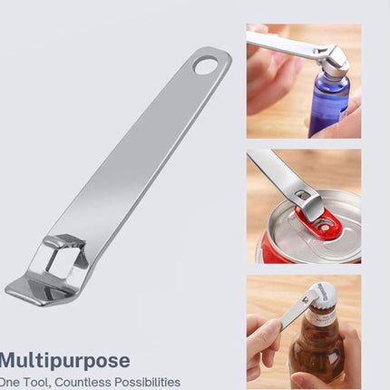 All-purpose opener - 4 pieces - Multifunctional opener - Jar opener - Bottle opener - Beer opener - Lid opener - Jar opener - Kitchen aid - Aids for the elderly - For oral liquids - Tool to remove caps from bottles and jars.