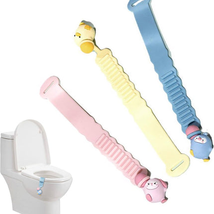 Toilet Seat Lifter Rings - 3 Pieces - Toilet Seat Lifter - Toilet Seat Lifting Device Touch - Toilet Lid Handle - Toilet Bowl Seat Lifter - Toilet Accessories - Hygienic Toilet Seat Lifting - Lid Handle - Multifunctional - Silicone - Hygienic.