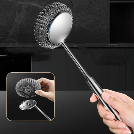 Dish Brush - 2 Pieces - Dish Brushes - Cleaning Brush with Handle - Household Products - Cleaning Products - Household Kitchen Accessories - Cleaning - Washing Up - 27 Cm - Black.