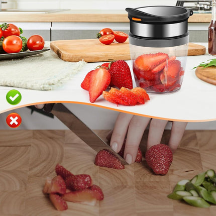 Fruit Slicer - Vegetable Slicer - Fruit Divider - Strawberry Slicer - Banana Slicer - Date Slicer - Egg Slicer - BPA-Free - Kitchen Slicer - Fruit Cutter - Fruit Chopper - Manual Chopper - Suitable for Strawberries/Bananas/Red Dates/Eggs.