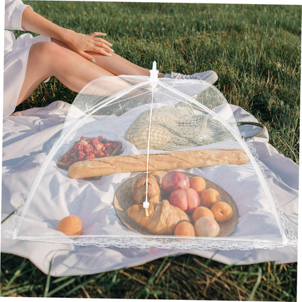 Fly Covers - Foldable Fly Covers 2 Pieces - Fly Cover - Flystopper - Foodcover - Pop Up Insect Net - Fly Covers/Insect Covers - For Barbecues, Picnics and Indoors - Protection Against Flies and Wasps - 35 x 35 x 22 cm.