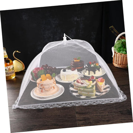 Fly Covers - Foldable Fly Covers 2 Pieces - Fly Cover - Flystopper - Foodcover - Pop Up Insect Net - Fly Covers/Insect Covers - For Barbecues, Picnics and Indoors - Protection Against Flies and Wasps - 35 x 35 x 22 cm.