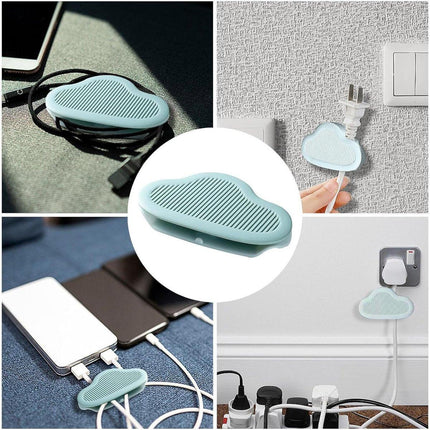 Cable Clips - 8 Pieces - Wire Organizer - Cable Holder - Cable Management - Cable Ties - Cable Organizer - Cable Organizer - Self-Adhesive - For Desk/Wall/Car/Office - For Headphones/Mouse/USB Cable.