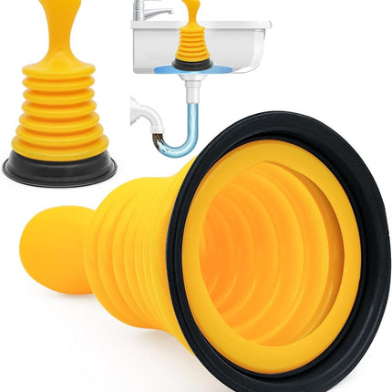 Drain Cleaner - Professional Multifunctional Sink Unclogger - Very Effective Toilet Unclogger - High Quality Drain Unclogger - Toilet Unclogger - Plunger - Unclogging Snake - Eco-Friendly - For Toilet, Sink, Shower, Kitchen.