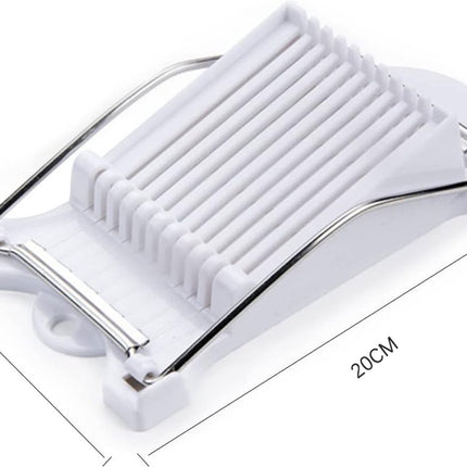 Cheese Slicer - Multipurpose Slicer Dicer - Vegetable Cutter - Multifunctional Chaf - Stainless Steel - Kitchen Utensils - Kitchen Accessories - Cheese Slicer for Young Cheese - For Cheese/Ham/Root Vegetables/Hot Dogs - White.