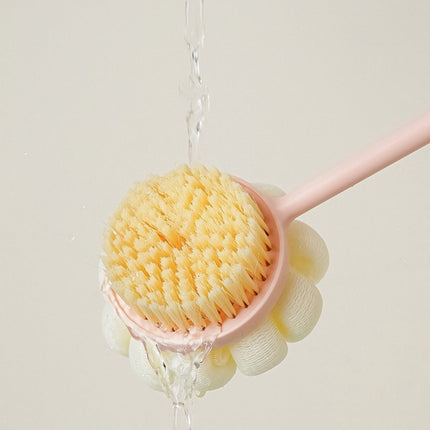 Bath Brush - 3 Pieces - Back Brush Shower with Long Handle - Body Brush - Double-Sided - Massage - Rich Lather - Back Scrubber - Shower Brush - Back Brush - Skin Brush - Exfoliating Back Brush - Bath & Shower Accessories - Deep Cleansing.