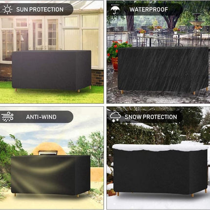 Garden Furniture Cover - 180*150*80cm - Table Cover Garden Furniture Cover - Waterproof & Dustproof - UV Resistant - Weatherproof - 210D Oxford - Tear Resistant - Garden Table Covers - Cover For Garden - Protective Cover For Garden Furniture - Sturdy & Du.