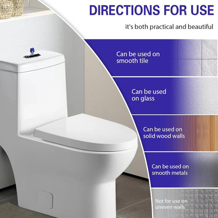Main Control Panel - 2 Pieces - Shaped Toilet Tank Button - Toilet Press Tool - Toilet Control Panel - Suitable For Toilet, Home Bathroom - Toilet Push Button - Toilet Tank Button Aid for Laundry Room - Blue.