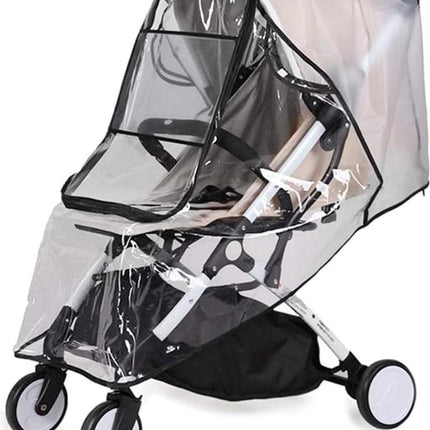Stroller Rain Cover - Universal - Stroller Rain Cover - Buggy Rain Cover - Rain Cover for Stroller - Universal Stroller Accessory - Baby Weather Protection - Baby Travel Weather Shield - Windproof Waterproof - Protection Against Dust and Snow.