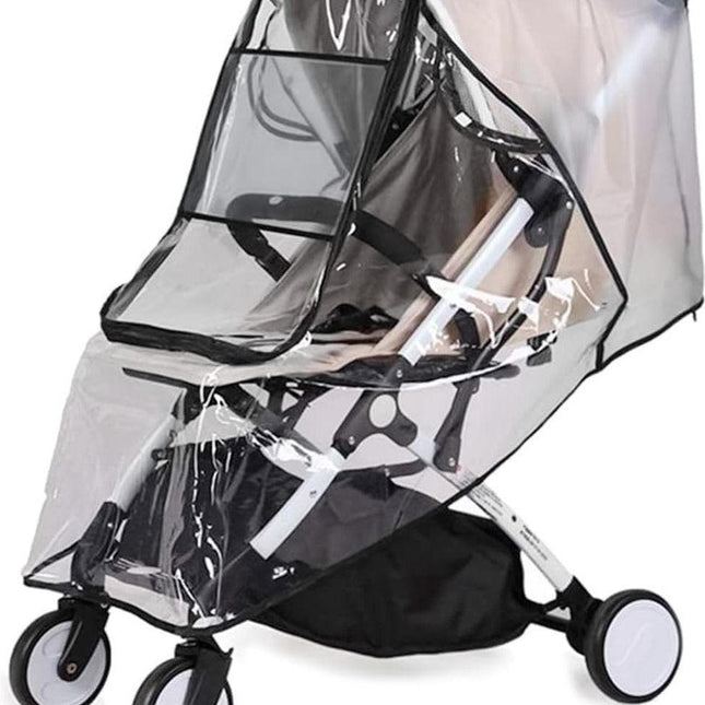Stroller Rain Cover - Universal - Stroller Rain Cover - Buggy Rain Cover - Rain Cover for Stroller - Universal Stroller Accessory - Baby Weather Protection - Baby Travel Weather Shield - Windproof Waterproof - Protection Against Dust and Snow.