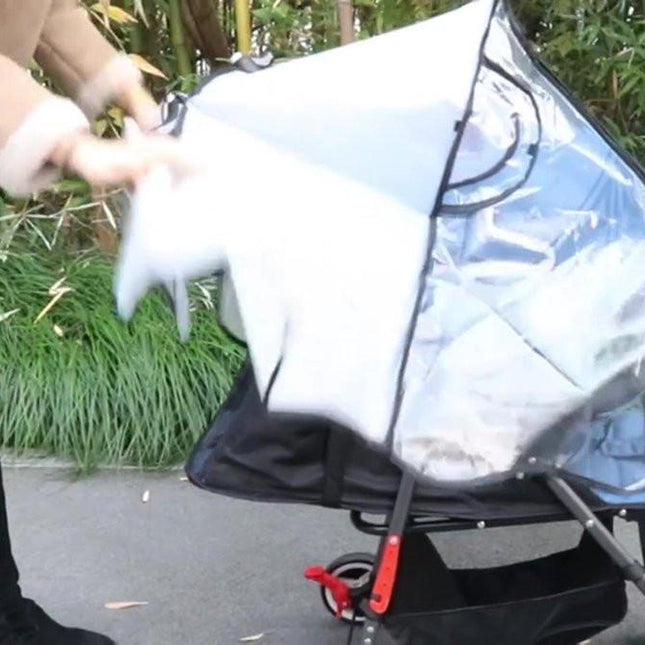 Stroller Rain Cover - Universal - Stroller Rain Cover - Buggy Rain Cover - Rain Cover for Stroller - Universal Stroller Accessory - Baby Weather Protection - Baby Travel Weather Shield - Windproof Waterproof - Protection Against Dust and Snow.