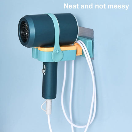 Hair Dryer Holder - Hair Dryer Holder - Hair Dryer Holder - Blowdryer Wall Mount - Organizer For Your Hair Dryer - 180° Rotation - Hands-Free - Wall Mount - Self-Adhesive - Universal - For Hotel/Bathroom/Living Room/Hair Shop - Green.