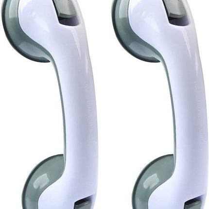 Wall Grab Bar - 2-Piece - Professional Non-Slip Handle - Wall Grip - Toilet Grab Bar - Bath Grab Bar - Shower Grab Bar - Grab Bar - Safety Grip - Providing Support - Very Safe - For Bathroom/ Shower/Toilet /Cabinet Handles /Glass Doors /Windows.