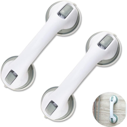 Wall Grab Bar - 2-Piece - Professional Non-Slip Handle - Wall Grip - Toilet Grab Bar - Bath Grab Bar - Shower Grab Bar - Grab Bar - Safety Grip - Providing Support - Very Safe - For Bathroom/ Shower/Toilet /Cabinet Handles /Glass Doors /Windows.