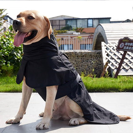 Dog Coat - Warm Coat for Dogs - Reflective Dog Coat with Fur Collar - Back Length 40cm - Dog Weight 8-11kg - Dog Winter Coat - Windproof Coat for Dogs - With Soft Fleece Lining - Dog Clothing - Pet Clothing - Dog - Black - Size XS.