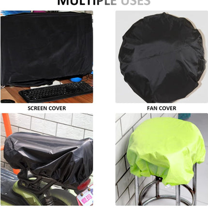 2-Piece Waterproof Backpack Cover - Reflective Rain Cover Backpack - 45 to 55 Liters - Waterproof Backpack Rain Cover - Reflective Backpack Covers in Polyester - Black & Green - Size L - Waterproof Backpack Cover for Outdoor Hiking Driving Climbing.