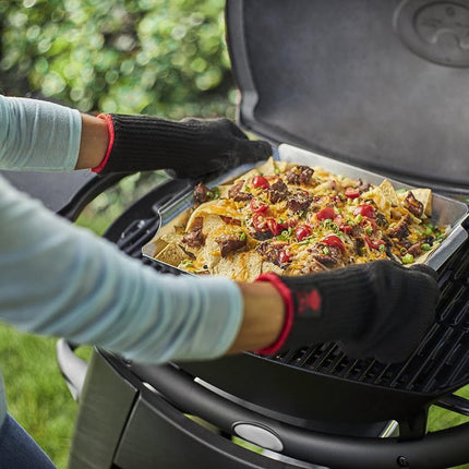 Professional Grill Basket - High-Quality Baking Trays - Barbecue Pans - BBQ Grill Basket - Optimal Heat Distribution - Practical - Durable - Grilled Vegetables / Meat - Very Suitable for Oven Safe / Gas / Charcoal / Electric Grill.