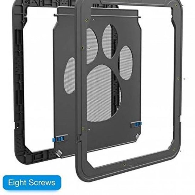 Dog Flap Screen Door - Dog Door Interior Door - Dog Flap Fly Screen - Cat Flap Screen Door - Cat Door Interior Door - 42 X 37cm - Lockable - Pet Flap Screen Door - Dog Flaps With Lock - Suitable For Medium And Large Dogs.