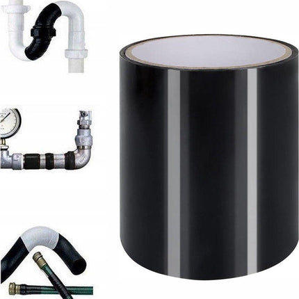 Super Strong Waterproof Tape - Duct Tape - Mounting Tape - 10 x 150cm - Leakage Tape - Flex Tape - General Utility Tape - Repair Tape - General Utility Tape - Black - For Pool/Bathroom/Tent/Leak Repair.