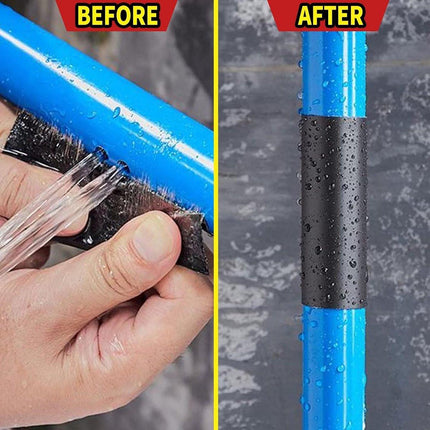 Super Strong Waterproof Tape - Duct Tape - Mounting Tape - 10 x 150cm - Leakage Tape - Flex Tape - General Utility Tape - Repair Tape - General Utility Tape - Black - For Pool/Bathroom/Tent/Leak Repair.