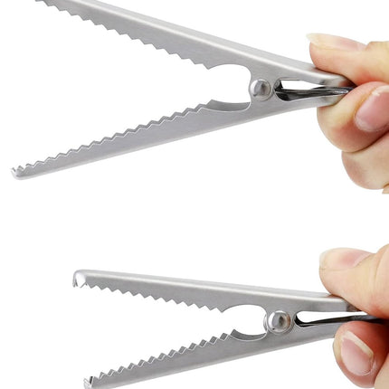 Stainless Steel Sealing Clips - Kitchen Sealing - 10 pieces - 8 cm & 11.5 cm.