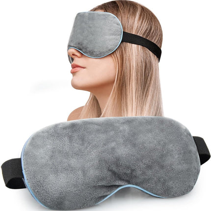 Luxury Sleep Mask - Memory Foam Sleep Mask - Steam Eye Mask - Blackout Eye Mask - Soothes the eyes - Adjustable - Blindfold - Silky Soft - Anti-Wrinkle - Ergonomic - Women and Men.