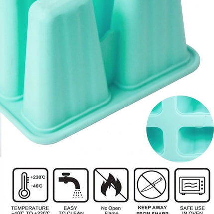 Ice Pop Molds - Ice Lolly Mold - BPA-Free - Silicone Ice Lolly Molds - 12 Ice Lolly Molds - Silicone Ice Lolly Molds - Homemade Ice Pop Mold - Ice Lolly - Reusable - Dishwasher Safe - -40 To 240 °C.