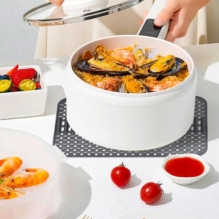 Silicone sink mat - sink protection - 1 piece - dark grey - 43x32 cm.