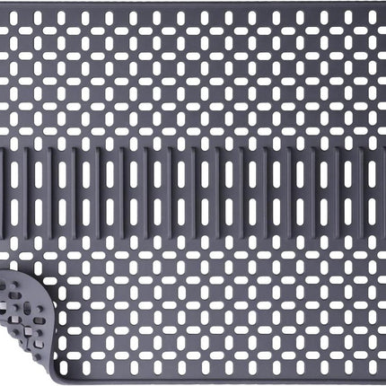 Silicone sink mat - sink protection - 1 piece - dark grey - 43x32 cm.