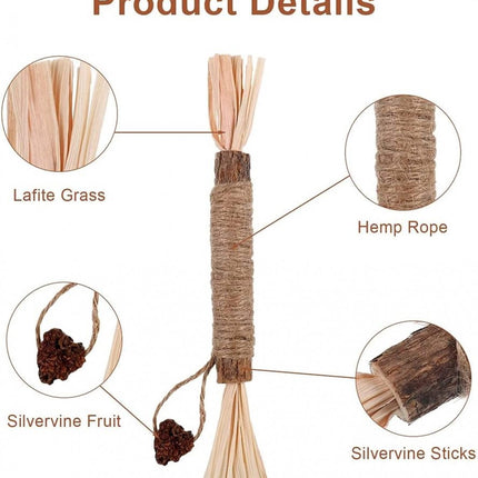 Sticks for Cats - 6 Pieces - Catnip Chew Sticks - Natural Cat Toys - Cat Chew Sticks - Catnip Sticks - Stronger Effect Than Catnip - Catnip - Catnip - Cat Toys - Freshen Your Mouth - Dental Care for Cats.