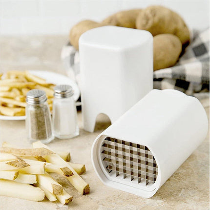 French Fry Cutter - Rapid Vegetable Dicer Manual Hand - 5.3 X 3.7 X 3 Inch - Potato Tool Food Chopper Apple Slicer Veggie Cutter for Potatoes Carrots Cucumbers.