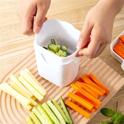 French Fry Cutter - Rapid Vegetable Dicer Manual Hand - 5.3 X 3.7 X 3 Inch - Potato Tool Food Chopper Apple Slicer Veggie Cutter for Potatoes Carrots Cucumbers.