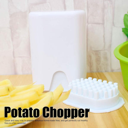 French Fry Cutter - Rapid Vegetable Dicer Manual Hand - 5.3 X 3.7 X 3 Inch - Potato Tool Food Chopper Apple Slicer Veggie Cutter for Potatoes Carrots Cucumbers.