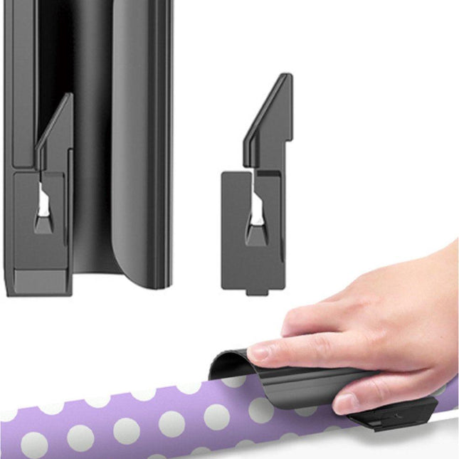 Wrapping Paper Cutter - Gift Paper Cutter - Gift Paper Roll Cutter Aid - Home Office Roll Cutter - Gift Paper Cutter - Gift Cutter - Paper Roll Cutter - Black - 1 Piece.