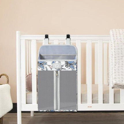 Diaper Bag - 2 Pieces - Changing Table Basket - Diaper Basket - Hanging Diaper Box for Babies - Large Changing Table - Diaper Organizer - Toy Basket - For Baby Bottle Tissue - For Crib/Child/Nursery/Travel/Car - For Nursery Accessories - 43x26x18cm.