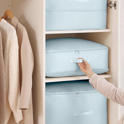 Storage Bag - Organizer - Storage Bags - Movable Organizer Bags - Space-Saving Bags - Storage Bag - Organizer - For Blankets/Pillows/Clothing/Duvet - Self-Compressing - With Zipper Handles - Compact - Movable - 54x42x30cm/54x42x50cm.