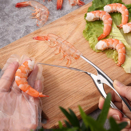 Kitchen tongs - Portable kitchen tongs - Professional grill tongs - High-quality barbecue tongs - Shrimp peeler - Shrimp peeler - Shellfish peeler - Cleaning shrimp - Gamba tongs - Scampi tongs - Shrimp stripping tool.