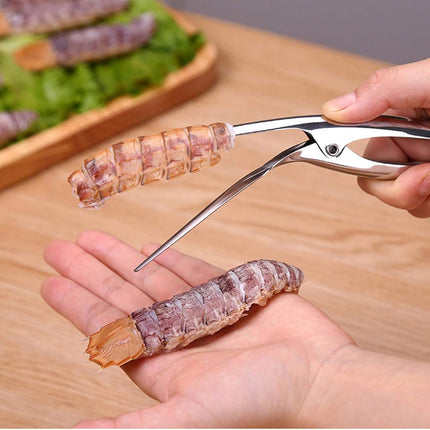 Kitchen tongs - Portable kitchen tongs - Professional grill tongs - High-quality barbecue tongs - Shrimp peeler - Shrimp peeler - Shellfish peeler - Cleaning shrimp - Gamba tongs - Scampi tongs - Shrimp stripping tool.