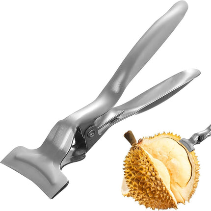 Peeler - Multifunctional - for Fruit - for quick peeling - Save time and effort - Durian Opener Tool - Watermelon Opener - Durian Peel Breaking Tool - Anti-rust stainless steel - for household use melon - silver.