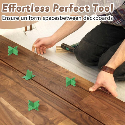 8 pieces - ABS deck spacers - 1/16", 1/8", 3/16", 1/4" - green deck spacers - for pressure-treated composite decks.