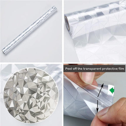 Window Film - Self-Adhesive Window Film - Window Privacy Film - Frosted Glass - Privacy Film - Sun Protection & Insulating - Privacy - Glue-free adhesive film for windows and bathroom - 45 x 200 cm.